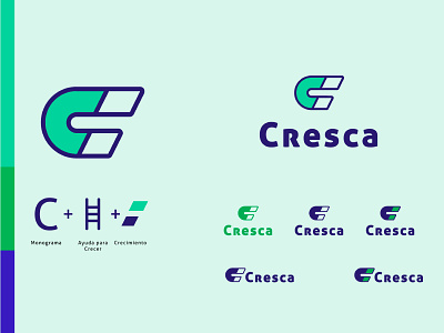 Cresca Logo bank brand branding logo monogram