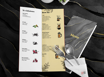 Coanca Menú branding coffee illustration menu