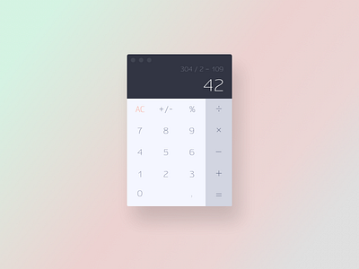 Calculator – Daily UI #004