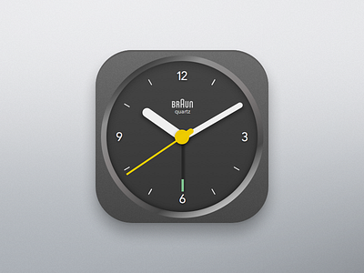 Clock App Icon 005 braun clock dailyui icon