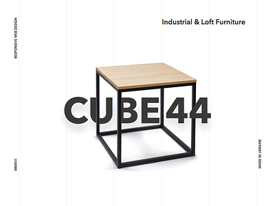 CUBE44 clean design landing page web webdesign website