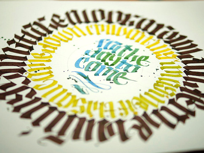 Day to come calligraffiti calligraphy gothic handwritten lettering