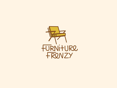 Furniture Frenzy branding creative design drawing figma furniture graphic design identity illustration logo mcm mid century modern project silly ui vector