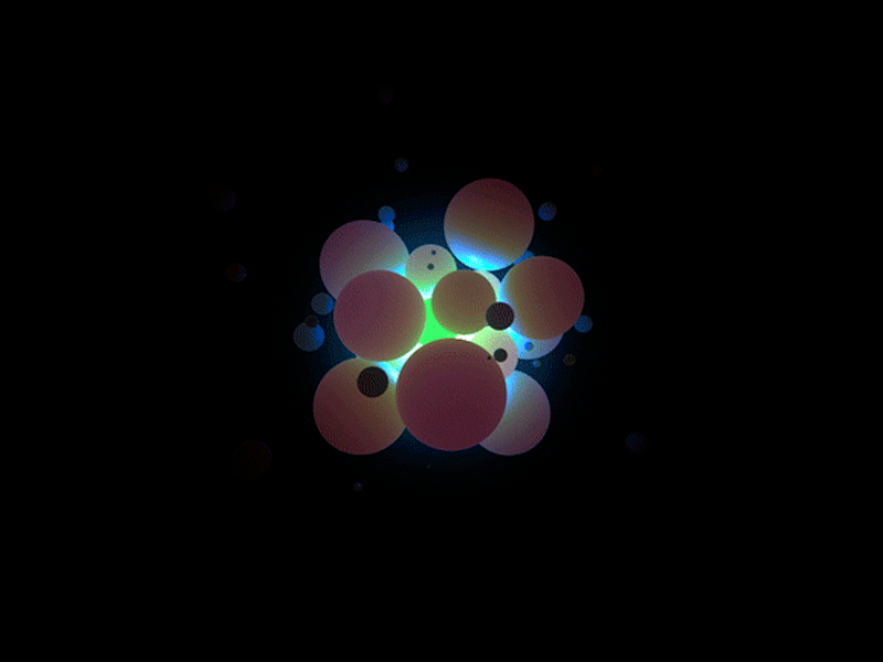 Power Light animation color sphere