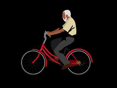 Biker bicycle biker bikers flat man