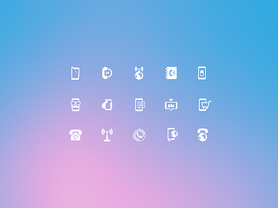 Mobile Icons communication design icon mobile phone