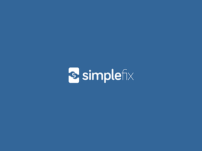 Simplefix branding design logo mobile