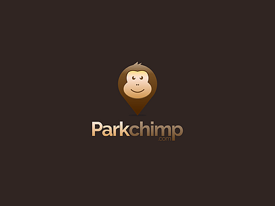 Parkchimp character chimp icon illustration logo web