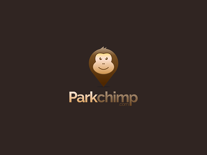 Parkchimp logo icon illustration character web chimp