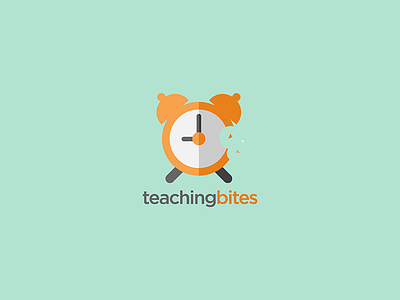 Teaching Bites design flat icon logo