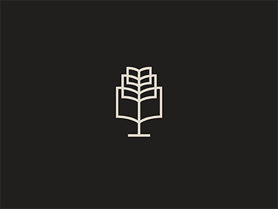 Educate book branding icon logo tree