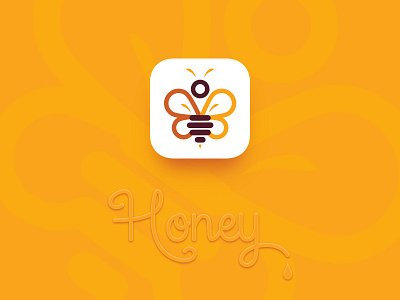 App icon app honey icon logo yellow