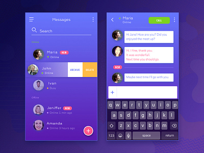 Daily UI #013 - Direct Messaging