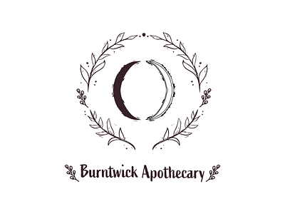 Burntwick Apothecary Logo branding candle candles design graphic design illustration logo typography