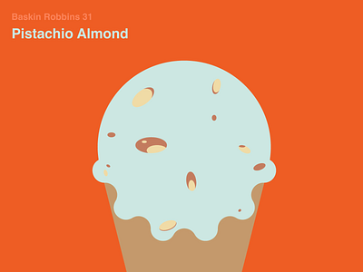 Pistachio Almond baskinrobbins31 graphic icecream illustration yongkeehong