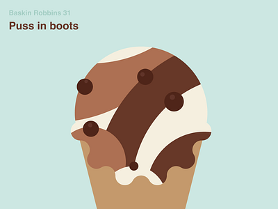 Puss in boots baskinrobbins31 graphic icecream illustration yongkeehong