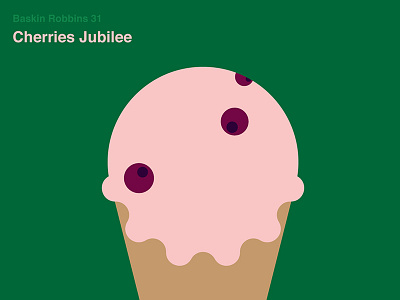 Cherries Jubilee baskinrobbins baskinrobbins31 graphic illustration yongkeehong