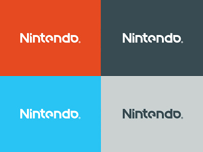 Nintendo Logo Re-design entertainment logo mario nintendo rebrand typography video games