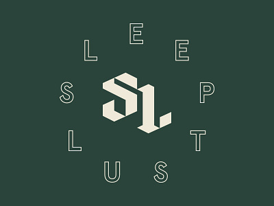SleepLust Logo band blackletter circle logo los angeles