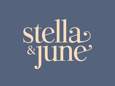 Stella and June Logo hair june logo salon spa stella