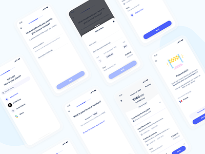 Invoice creation flow on mobile - Shine app bank client customer fintech invoice invoicing mobile money neobank quote tool ui ux