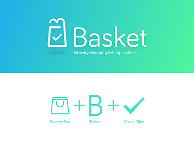 Basket Logo - Grocery Shopping list app app grocery shopping list app logo