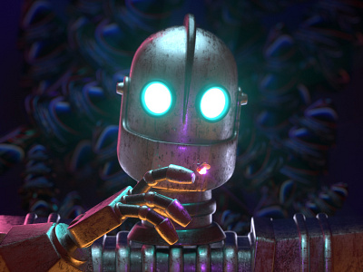 THE IRON GIGANT 3d c4d character design gigat hero illustration iron render robot