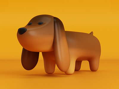 Lucas my Dog 3d c4d character dog illustration pet render