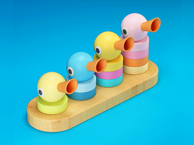 DUCKS 3d character ducks fun illustration toy