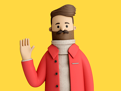 CHARMING MAN 3d c4d character charming design hi illustration man