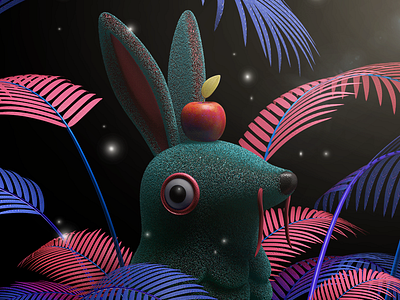 RABBIT 3d c4d character design illustration rabbit render