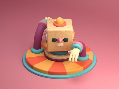 TOY & FACES 3d c4d character illustration render toy