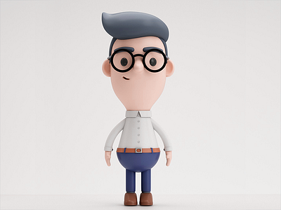 MAN 3d c4d character design illustration person render