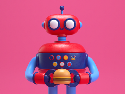 ROBOT 3d c4d character design illustration render robot