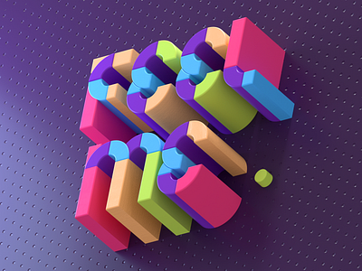 FEEL ME 3d c4d design illustration letter render type