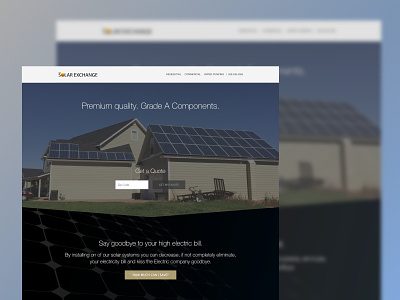 The Solar Exchange Website Redesign blue branding debut graphic design solar solar exchange sun web web design web development