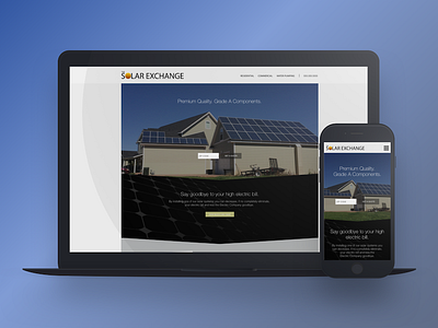 Solar Exchange Redesign Take 2 energy mobile responsive solar ui ux web web design