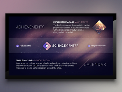 Science Center for Digital Signage