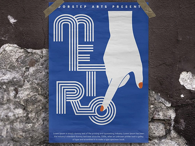 Metro Production branding design illustration typography