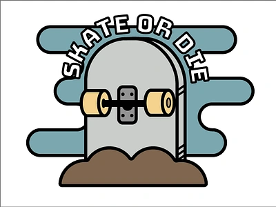 Skate or Die death die grave skateboard