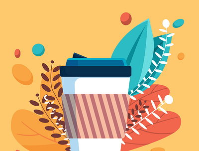 Aesthetic Vector Coffee Cup Illustration object
