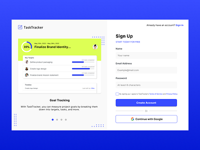 DailyUI001 - Sign Up Screen colours dailyui design login screen signup ui uichallenge ux website