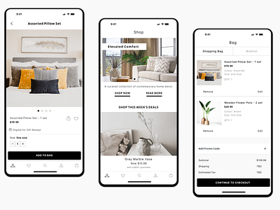 E-Commerce Home Goods App