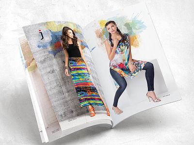 ASM Fashions Spring Summer 2017 Campaign ads brochure conception fashion layout paint realization spring summer watercolor