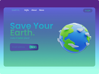 Save Your Earth Guys! 3d ui