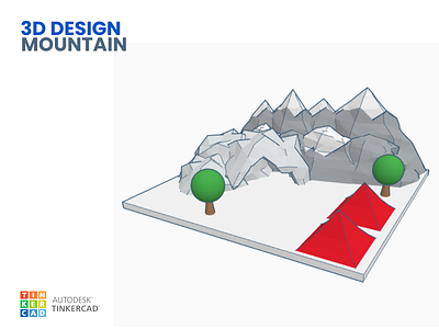 3D Design Mountain 3d graphic design