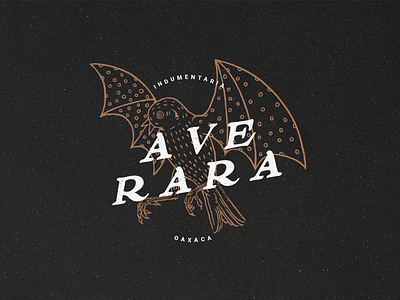 Ave Rara Logo alebrije branding illustration logo vintage
