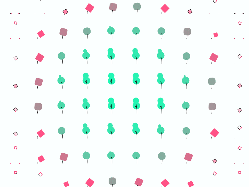Tree Alley alley animation easing infographics motion design motion graphics tree