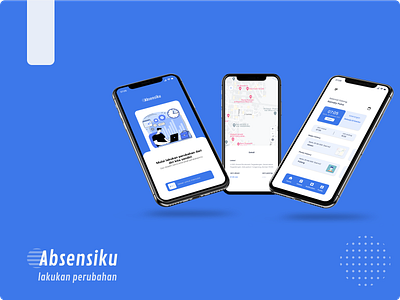 Exploration - absensiku absen attendance blue clean ui mobile