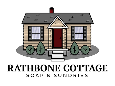 Rathbone Cottage Soap & Sundries logo house soap thinline